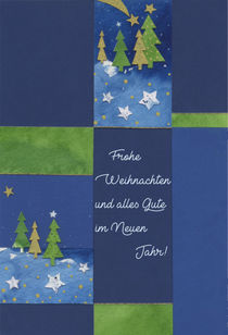 Weihnachtskarte Grüner Tannenbaum by seehas-design