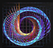 Illuminated helix #2 by Leopold Brix