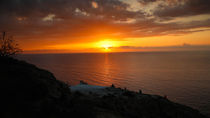 Sonnenuntergang in Agia Santorini von Robert Barion