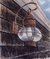rust Lantern,  New England, Cape Cod, Massachusetts, watercolor von Ellen Paul watercolor