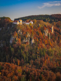Burg Wildenstein vom Eichfelsen aus gesehen - Naturpark Obere Donau von Christine Horn