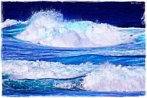 Ocean Waves by Sandra  Vollmann