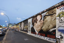 Berlin Wall mural, East Side Gallery, Sozialistischer Bruderkuss, Breschnew, Honecker,  Berlin, Germany by travelstock44