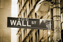 Wall Street, Manhattan, New york City, USA  von travelstock44