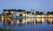 Pont St Benezet, Brücke von Avignon, Papastpalast, Avignon, Frankreich von travelstock44