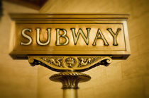 Subway Schild, Manhattan, New York, USA von travelstock44