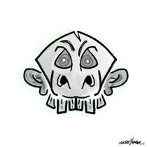 Big Eared Skull by Vincent J. Newman
