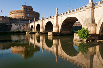 Castel Sant'Angelo in a summer day in Rome, Italy by Tania Lerro