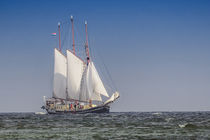 Segelschiff am Darßer Nordstrand von Christoph  Ebeling