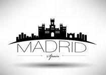 Madrid Modern Skyline Design von Kursat Unsal