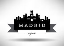 Madrid Ribbon Skyline Design by Kursat Unsal