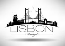 Lisbon Modern Skyline Design von Kursat Unsal