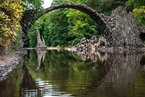 Rakotzbrücke im Herbst II von elbvue von elbvue