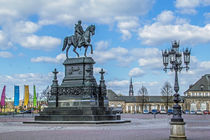 Reiterdenkmal König Johann von Sachsen auf dem Theaterplatz in Dresden  von Christoph  Ebeling