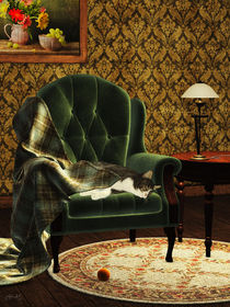 Schlafende Katze by fantasy-art-3d