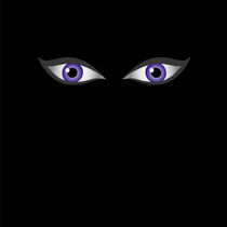 Eyes of the devil in dark - Happy Halloween von Shawlin I