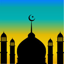 Mosque silhouette  von Shawlin I