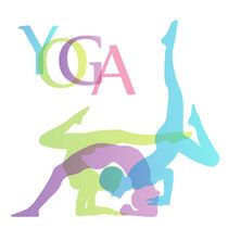 Yoga poses silhouette	 von Shawlin I