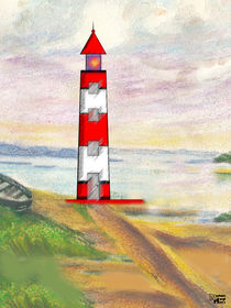 Der Turm am Meer 004 von Norbert Hergl