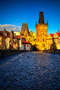 Lesser Town Bridge Tower in Prague by Zoltan Duray