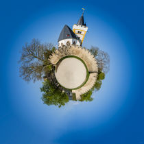 Burgkirche Ingelheim - Little Planet (3f) von Erhard Hess