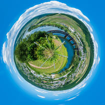 Mosel bei Bullay - Little Planet (1f) by Erhard Hess