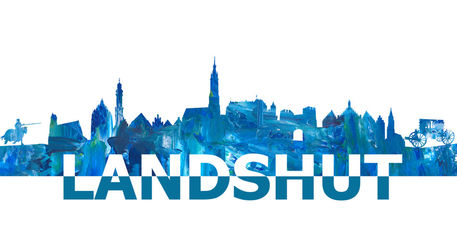 Landshut-skyline-scissor-cut-giant-text