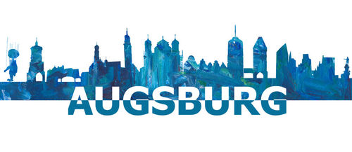 Augsburg-skyline-scissor-cut-giant-text