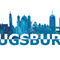 Augsburg-skyline-scissor-cut-giant-text