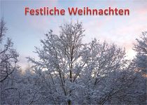 Weihnachtspostkarte Winterwald 4 von kattobello