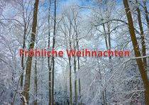 Weihnachtspostkarte Winterwald 3 by kattobello