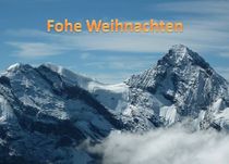 Weihnachtspostkarte Schweizer Alpen von kattobello