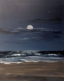 'Nachts am Strand ' von RAINER PFANNKUCH