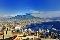 Naples panoramic view, Italy by Tania Lerro