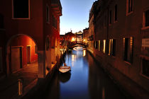 Venice night view, Italy, Europe by Tania Lerro