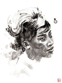 Portrait of Aretha Franklin by Philippe Debongnie