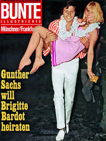Brigitte Bardot & Gunther Sachs: BUNTE Heft 30/66 von bunte-cover