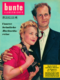 Maria Schell & Horst Hächler: BUNTE Heft 40/57 von bunte-cover