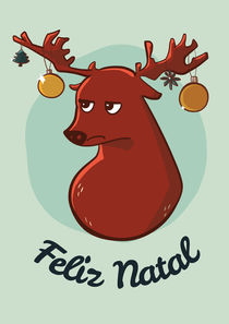Christmas Card deer by klossisch