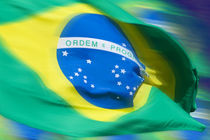 Waving Brazilian flag by studioflara