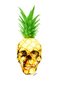 Pineapple Skull by Camila Oliveira