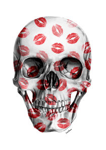 Kisses Skull I by Camila Oliveira