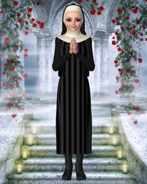 Die betende Nonne von Conny Dambach