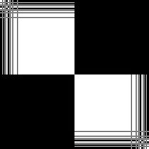 Black and White Pattern von Melanie Mertens