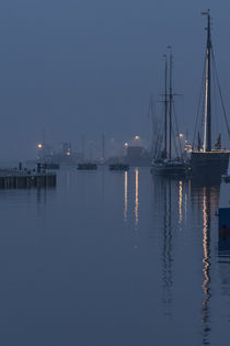Abend im Hafen von Wismar von Wilhelm Dreyer