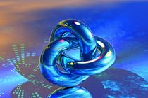 blue reflecting rings by kunstmarketing