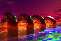 fire flowing through the rings by kunstmarketing