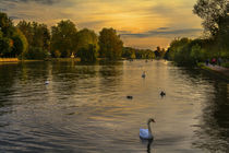 Thames Sunset von Ian Lewis