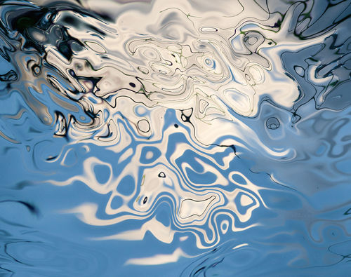 White-blue-abstraction