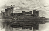 Caerphilly Castle Reflected von Ian Lewis